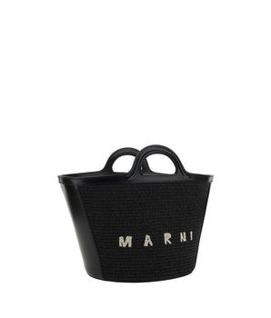Marni Black Cotton Shoulder Bag