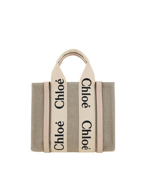 Chloé Brown Canvas Handbag