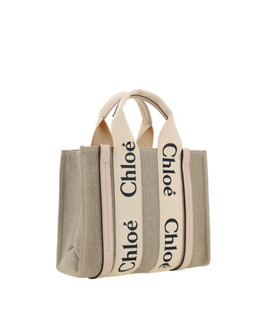 Chloé Brown Canvas Handbag