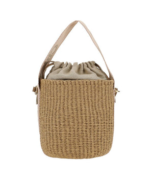 Chloé Beige Raffia Shoulder Bag