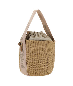 Chloé Beige Raffia Shoulder Bag