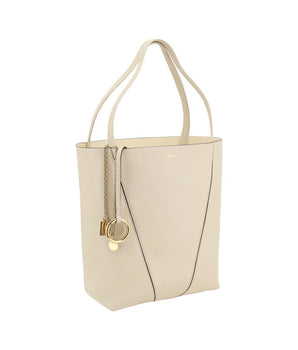 Chloé Cream Calf Leather Bos Taurus Shoulder Bag