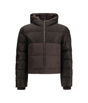 Fendi Brown Cotton Shell Jacket