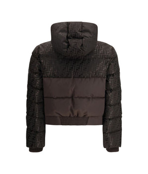 Fendi Brown Cotton Shell Jacket