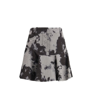 Fendi Black Cotton Mini Skirt