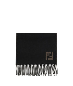 Fendi Black Wool Scarf