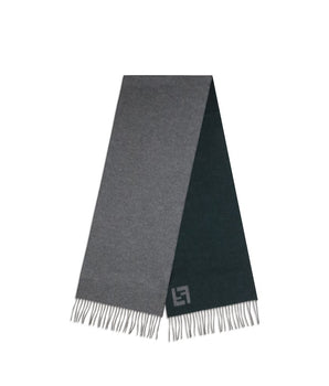 Fendi Gray Wool Scarf
