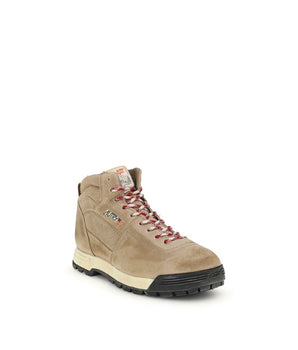 Autry Beige Rubber Lace-Up Boots
