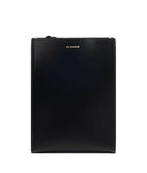 Jil Sander Black Calf Leather Bos Taurus Shoulder Bag