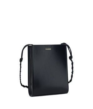 Jil Sander Black Calf Leather Bos Taurus Shoulder Bag