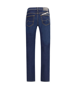Jacob Cohen Blue Cotton Slim Fit Jeans
