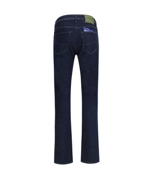 Jacob Cohen Blue Cotton Slim Fit Jeans