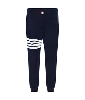 Thom Browne Blue Cotton Joggers (Workout Pants)