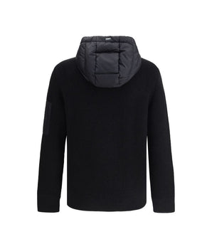 Herno Black Wool Bomber