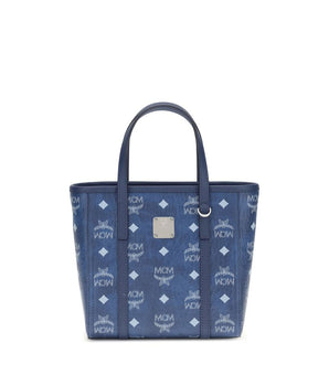 MCM Blue Fabric Handbag