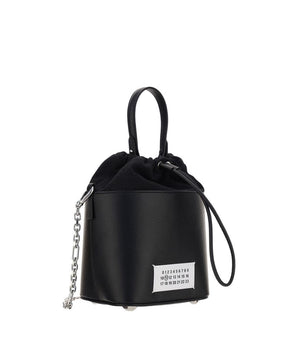 Margiela Black Calf Leather Bos Taurus Shoulder Bag