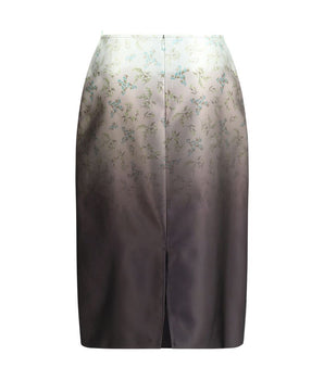Jil Sander Multicolor Silk Long Skirt
