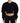 Philosophy Black Cropped Zipper Back Sweatshirt Sweater