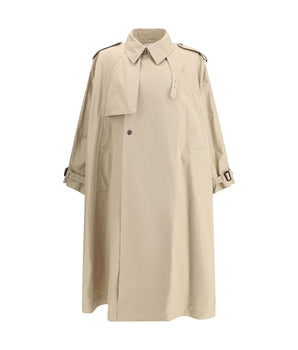 Saint Laurent Beige Cotton Coat