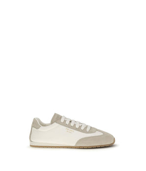 Prada Cream Lamb Ovis Aries Aries Low Top Sneakers