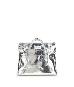 Margiela Silver Calf Leather Bos Taurus Handbag