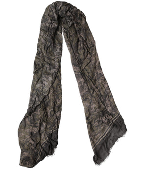 Dolce & Gabbana Brown Camouflage Modal Men Shawl Scarf