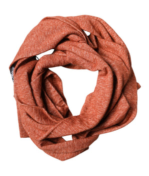 Dolce & Gabbana Orange Silk Cashmere Neck Wrap Shawl Scarf