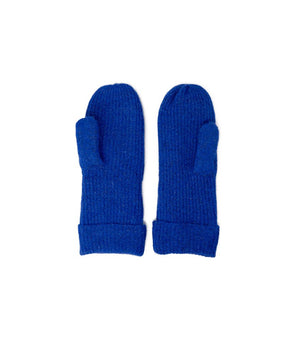 Vero Moda Blue Marabou Gloves