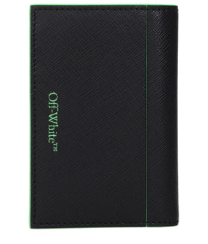 Off-White Black Leather Cardholder