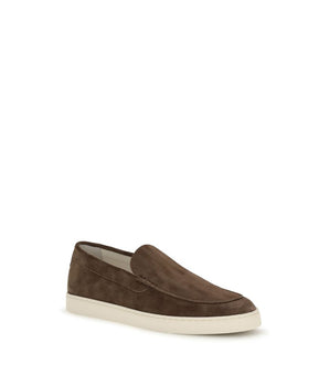 Brunello Cucinelli Brown Rubber Slip-On Loafers