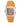 Laura Biagiotti Orange Leather Dress Watch