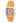 Laura Biagiotti Orange Leather Dress Watch