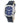 Laura Biagiotti Blue Leather Dress Watch