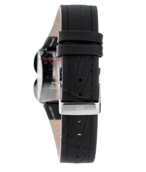 Laura Biagiotti Black Leather Dress Watch