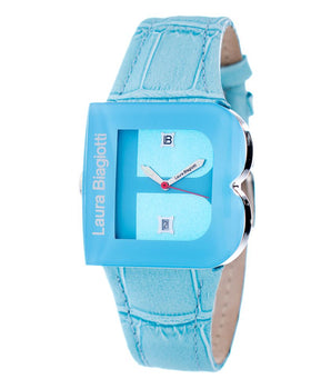 Laura Biagiotti Blue Leather Dress Watch