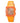 Laura Biagiotti Orange Leather Dress Watch