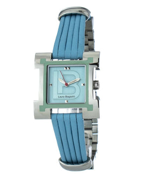 Laura Biagiotti Blue Leather Dress Watch