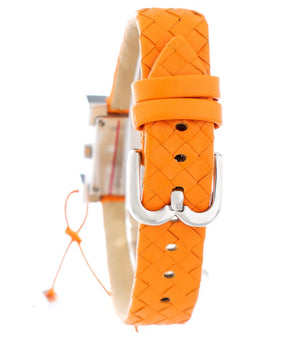 Laura Biagiotti Orange Leather Dress Watch