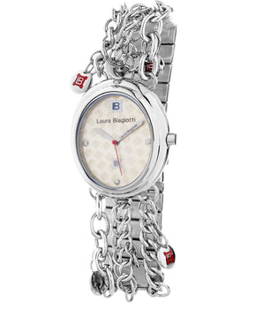 Laura Biagiotti Silver Stainless Steel Dress Watch