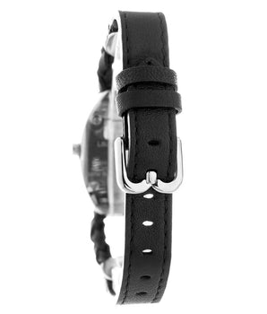 Laura Biagiotti Black Leather Dress Watch