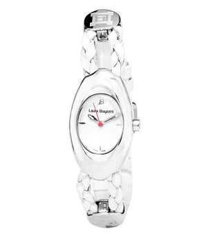 Laura Biagiotti White Leather Dress Watch