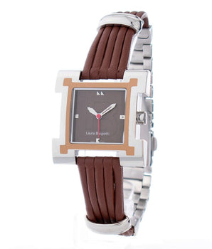 Laura Biagiotti Brown Leather Dress Watch