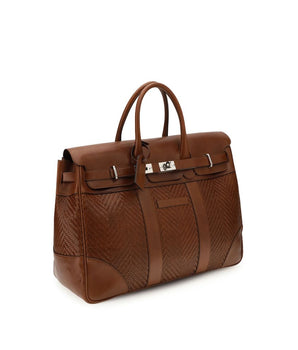 Brunello Cucinelli Brown Calf Leather Bos Taurus Backpack