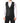 Dolce & Gabbana Black Stripes Wool Dress Men Waistcoat Vest