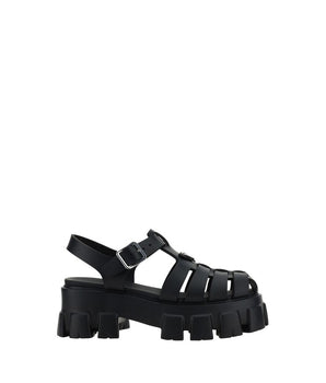 Prada Black Acetate Platform Sandals