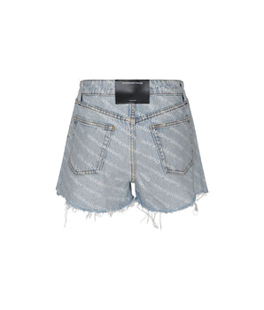 Alexander Wang Blue Cotton Bermuda Shorts
