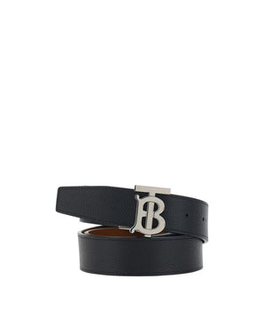 Burberry Black Calf Leather Bos Taurus Regular Belt