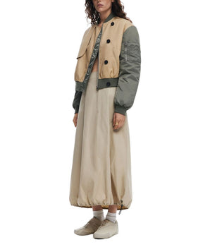 Desigual Beige Cotton Long Skirt