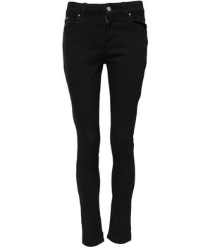 Dolce & Gabbana Black Cotton Casual Skinny Denim Jeans