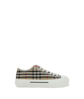 Burberry Brown Rubber Low Top Sneakers